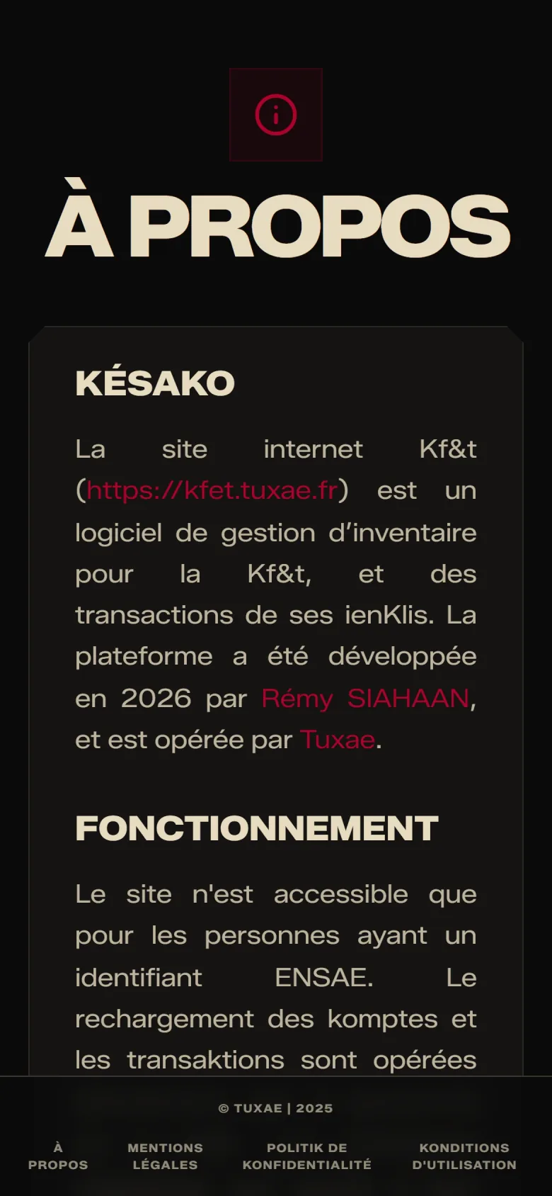 K'Fet ENSAE, About, phone