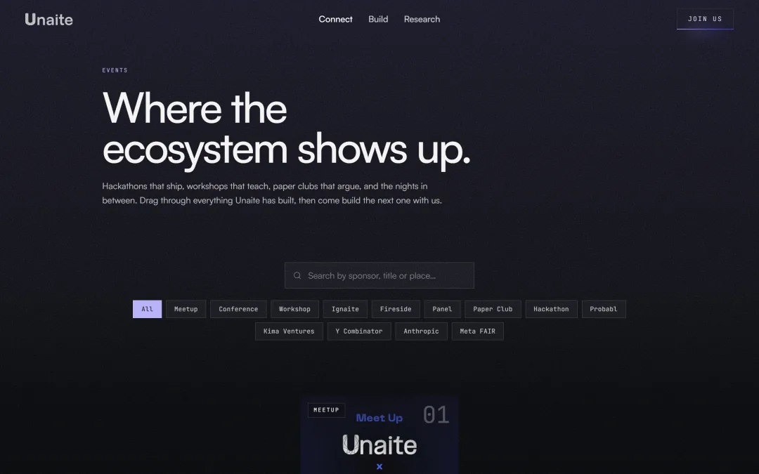 Unaite, Events, desktop